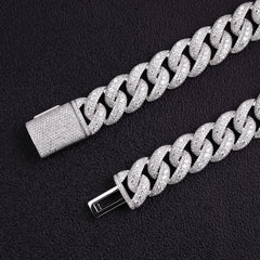 Cuban Link Bracelet 10K–18K Gold Moissanite  – 18mm Luxury Chain for Men