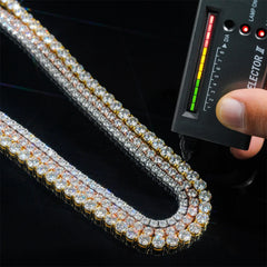 Cuban Link Bracelet  5mm VVS Moissanite – 925 Silver  Necklace or Bracelet