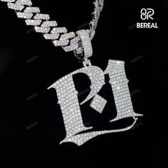 Custom Vvs Moissanite Chain 3D Pendant Iced Out Fine Jewelry