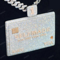 Custom Vvs Moissanite Chain 3D Pendant Iced Out Fine Jewelry