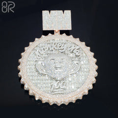 Custom Vvs Moissanite Chain 3D Pendant Iced Out Fine Jewelry