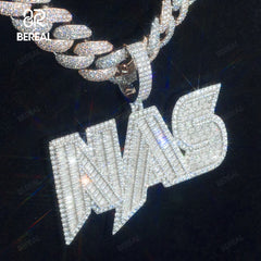 Custom Vvs Moissanite Chain 3D Pendant Iced Out Fine Jewelry