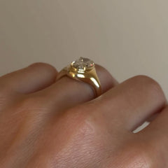Custom S925/9K/10K/14K/18K/PT950 Super Simple Design Oval Moissanite Engagement Rings Daily Rings