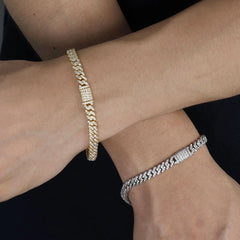 6mm 925 Sterling Silver VVS1 Moissanite Bracelet