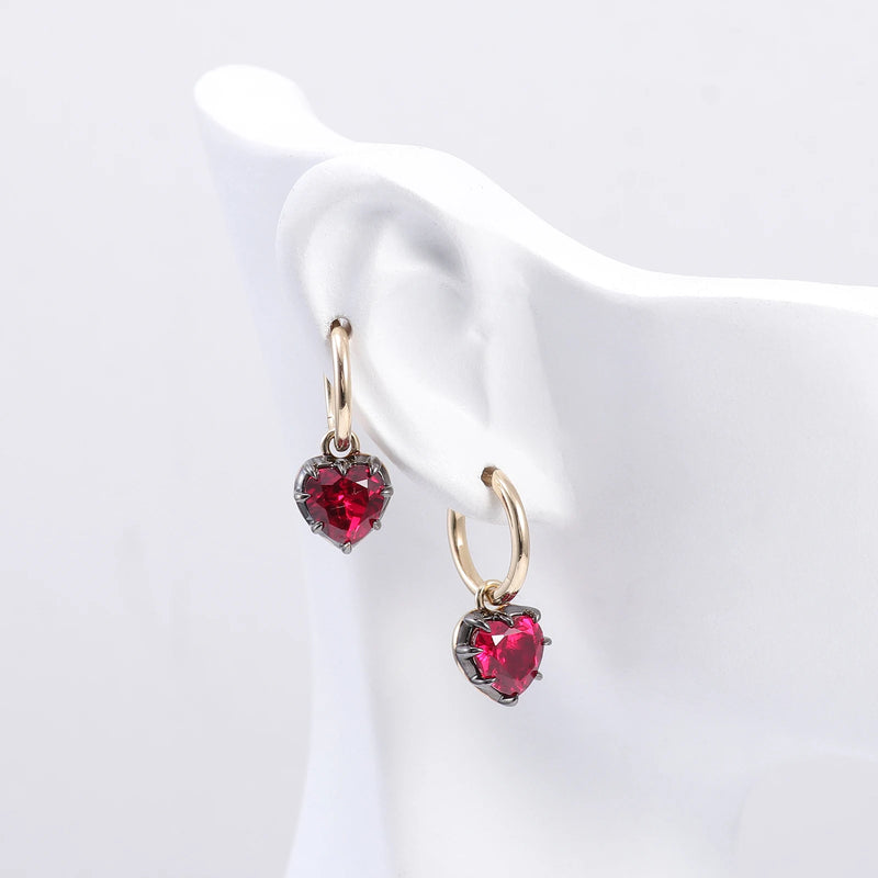 Custom 10K–14K Gold Cushion-Cut Moissanite Halo Drop Earrings – Luxury Wedding Jewelry