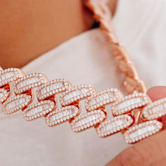 Provence Custom 925 Silver Miami Cuban Chain – VVS Moissanite Iced-Out  Necklace for Men & Women