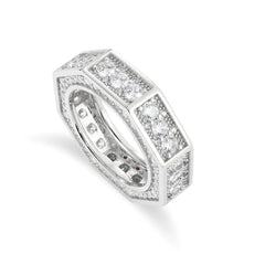 Screw Ring Moissanite For Men Hip Hop Jewelry Sterling Silver 925 Rings 18K