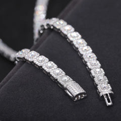 6mm Moissanite Tennis Bracelet 925 Sterling Silver