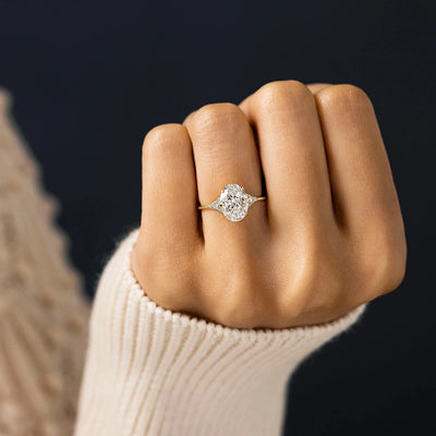 1-3CT Moissanite Ring 925 Sterling Silver