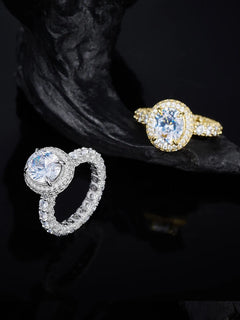 5ct Moissanite Sterling Silver 925 Ring