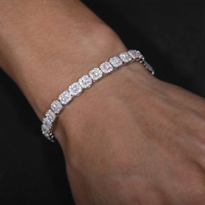 6mm Moissanite Tennis Bracelet 925 Sterling Silver