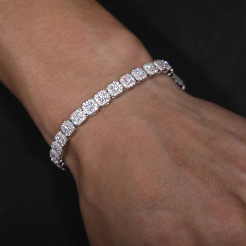 6mm Moissanite Tennis Bracelet 925 Sterling Silver