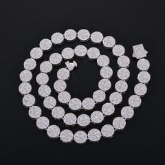 Original Full Moissanite Necklace Chain Silver 925 Plated 18k White Gold for Men Women Fine Jewelry with GRA Certified