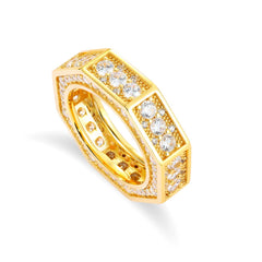 Screw Ring Moissanite For Men Hip Hop Jewelry Sterling Silver 925 Rings 18K