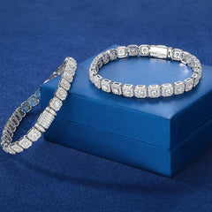 6mm Moissanite Tennis Bracelet 925 Sterling Silver