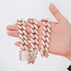 Provence Custom 925 Silver Miami Cuban Chain – VVS Moissanite Iced-Out  Necklace for Men & Women