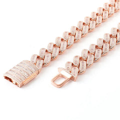 Provence Custom 925 Silver Miami Cuban Chain – VVS Moissanite Iced-Out  Necklace for Men & Women