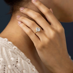 1-3CT Moissanite Ring 925 Sterling Silver