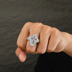 Iced Out Full Moissanite Cross Rings 925 Original Sterling Silver Prong Set Hip Hop Fine Jewelry Gifts For Men Women Luxury 2025