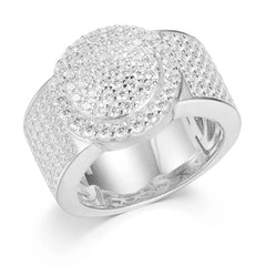TUHE Unisex Rings Iced Out Baguette VVS1 Moissanite Cross Rings S925 Silver For Men Hip Hop Jewelry