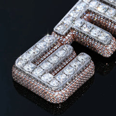 ICEOUTBOX Custom Name Pendant – VVS Moissanite Prong-Set Iced-Out Necklace for Men & Women