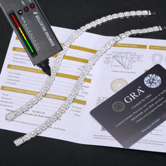 6mm Moissanite Tennis Bracelet 925 Sterling Silver