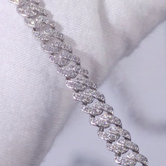 6mm 925 Sterling Silver VVS1 Moissanite Bracelet