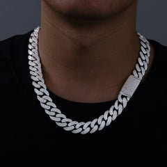 8-20mm Moissanite Cuban Link Chains For Man S925 Silver For Men Hip Hop Jewelry Silver Necklace Christmas Gifts 2024 New Arrival