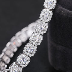 6mm Moissanite Tennis Bracelet 925 Sterling Silver