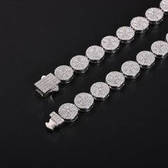 Original Full Moissanite Necklace Chain Silver 925 Plated 18k White Gold for Men Women Fine Jewelry with GRA Certified