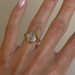 Custom S925/9K/10K/14K/18K/PT950 Super Simple Design Oval Moissanite Engagement Rings Daily Rings