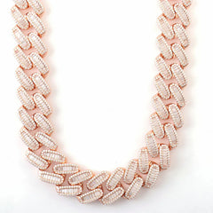 Provence Custom 925 Silver Miami Cuban Chain – VVS Moissanite Iced-Out  Necklace for Men & Women