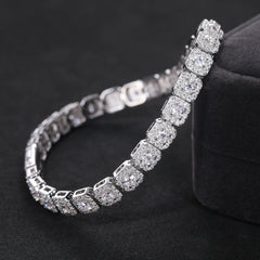 6mm Moissanite Tennis Bracelet 925 Sterling Silver