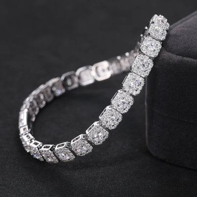 6mm Moissanite Tennis Bracelet 925 Sterling Silver