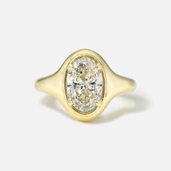 Custom S925/9K/10K/14K/18K/PT950 Super Simple Design Oval Moissanite Engagement Rings Daily Rings