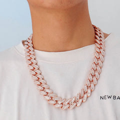 Provence Custom 925 Silver Miami Cuban Chain – VVS Moissanite Iced-Out  Necklace for Men & Women