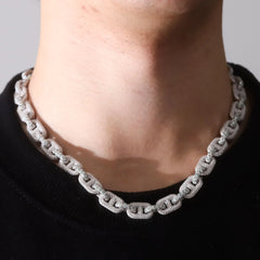 Luxury Cuban Diamond Necklace in 10K–18K Gold or 925 Silver