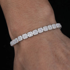 6mm Moissanite Tennis Bracelet 925 Sterling Silver