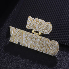 Provence Custom Baguette Letter Pendant – 925 Silver DEF/VS VVS Moissanite Nameplate Necklace