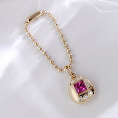 Tamagotchi Pendant – 925 Silver Princess-Cut VVS Moissanite Design for Men & Women