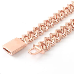 Provence Custom 925 Silver Miami Cuban Chain – VVS Moissanite Iced-Out  Necklace for Men & Women