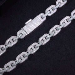 Luxury Cuban Diamond Necklace in 10K–18K Gold or 925 Silver