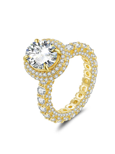 5ct Moissanite Sterling Silver 925 Ring