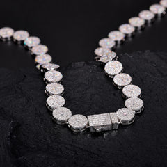 Original Full Moissanite Necklace Chain Silver 925 Plated 18k White Gold for Men Women Fine Jewelry with GRA Certified