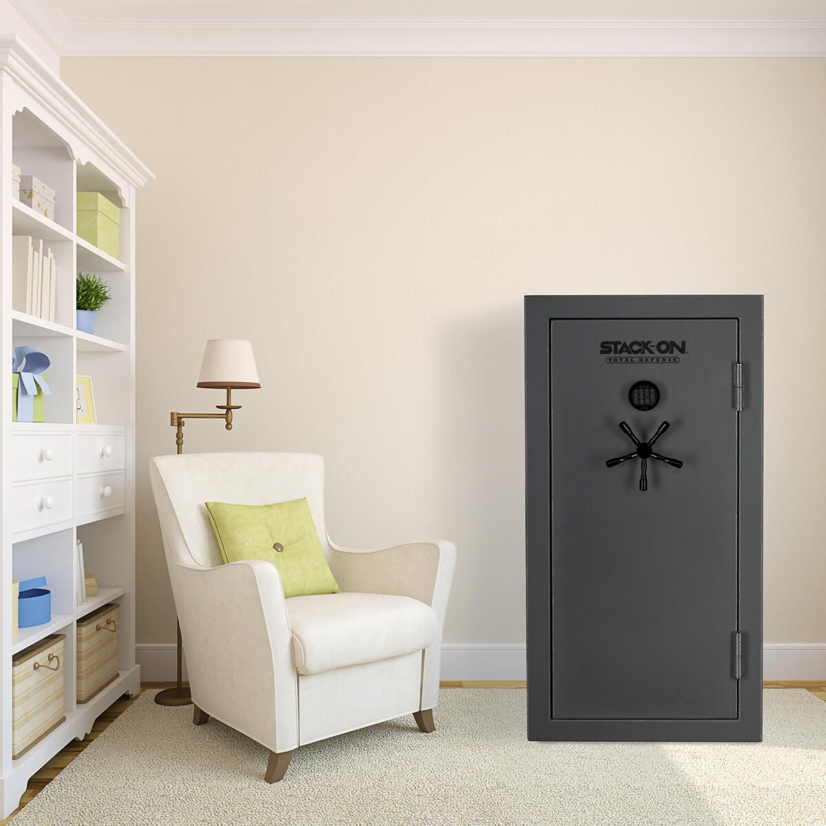 Heavy-Duty Stack-On 40-Gun Safe – Fireproof/Water Resistant with Digital Lock & Organizer