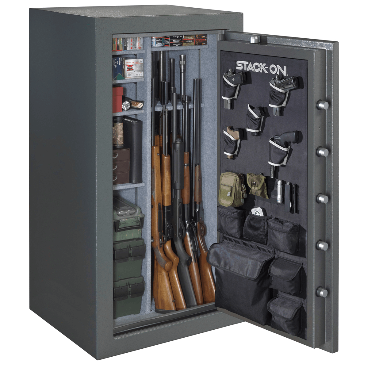 Heavy-Duty Stack-On 40-Gun Safe – Fireproof/Water Resistant with Digital Lock & Organizer